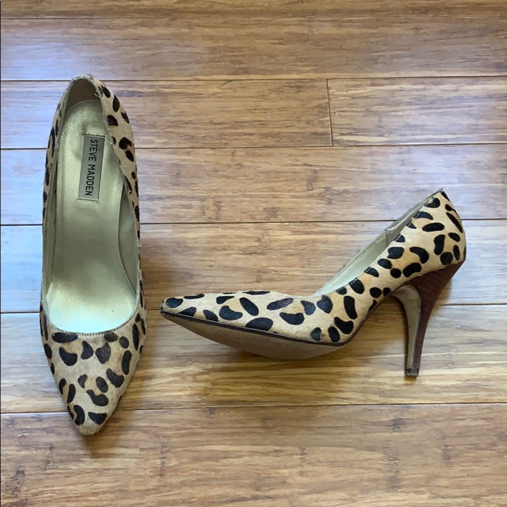 Steve Madden Leopard Heels - Size 9.5